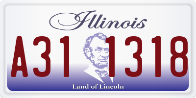 IL license plate A311318