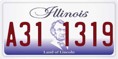 IL license plate A311319