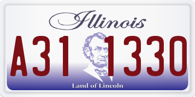 IL license plate A311330