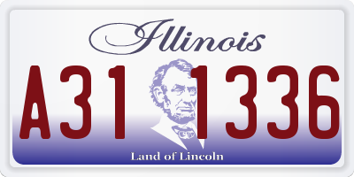 IL license plate A311336