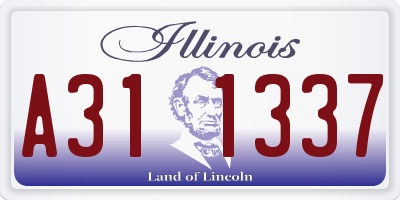 IL license plate A311337