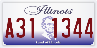 IL license plate A311344
