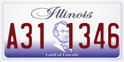 IL license plate A311346