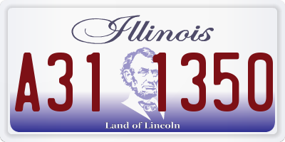 IL license plate A311350