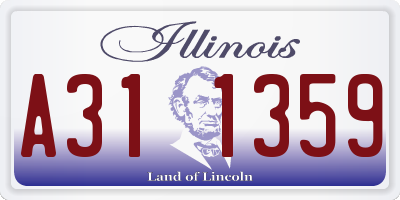 IL license plate A311359