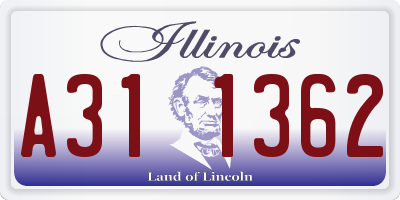 IL license plate A311362