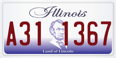 IL license plate A311367