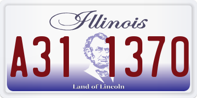 IL license plate A311370