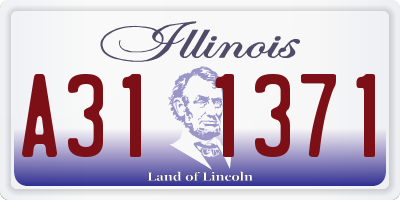 IL license plate A311371