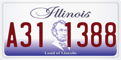 IL license plate A311388