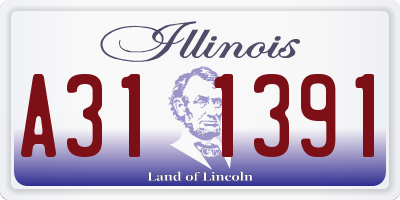 IL license plate A311391