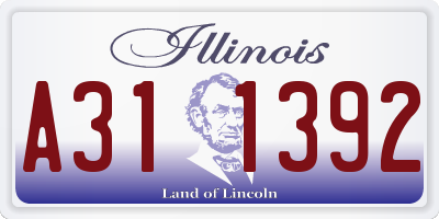 IL license plate A311392