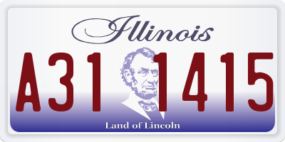 IL license plate A311415