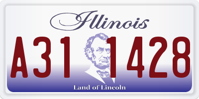 IL license plate A311428