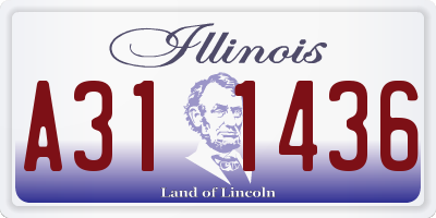 IL license plate A311436