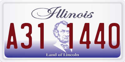 IL license plate A311440