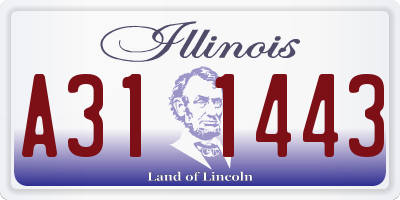 IL license plate A311443