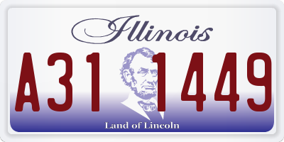 IL license plate A311449