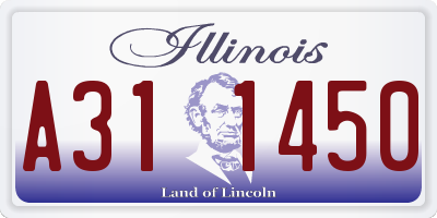 IL license plate A311450