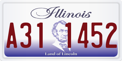 IL license plate A311452