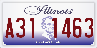 IL license plate A311463