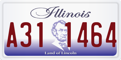 IL license plate A311464