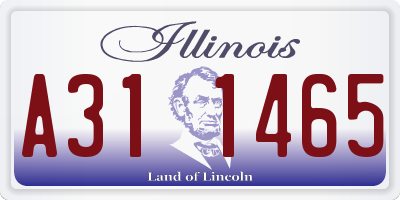 IL license plate A311465