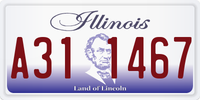 IL license plate A311467