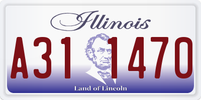 IL license plate A311470
