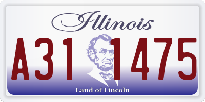 IL license plate A311475