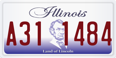 IL license plate A311484