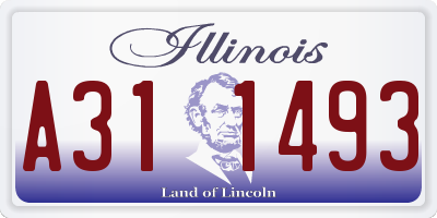 IL license plate A311493
