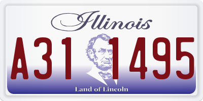IL license plate A311495