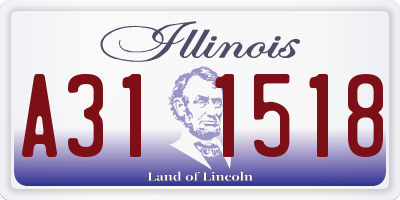 IL license plate A311518