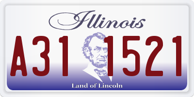 IL license plate A311521