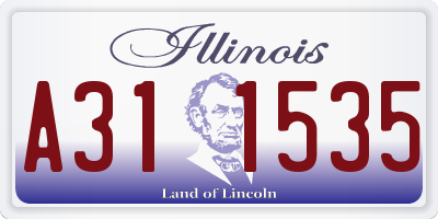 IL license plate A311535