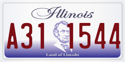 IL license plate A311544