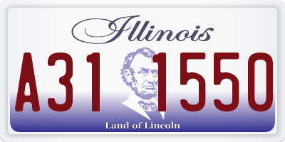IL license plate A311550