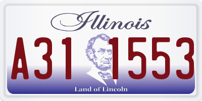 IL license plate A311553