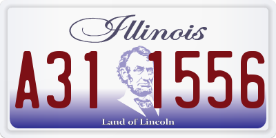 IL license plate A311556