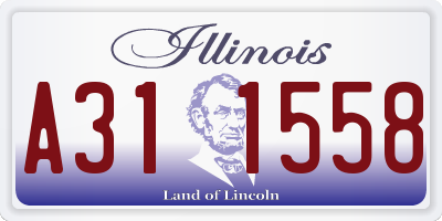 IL license plate A311558