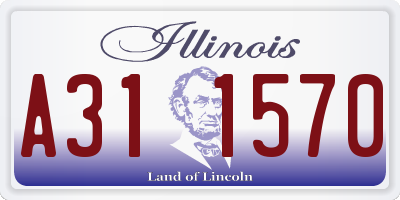 IL license plate A311570