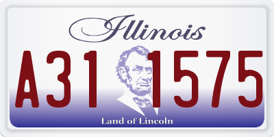IL license plate A311575