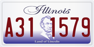 IL license plate A311579