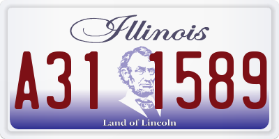 IL license plate A311589