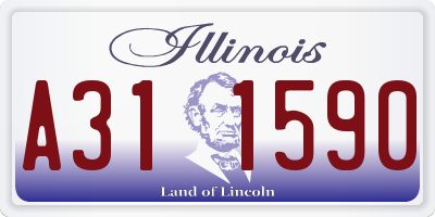 IL license plate A311590