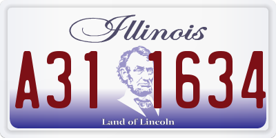 IL license plate A311634
