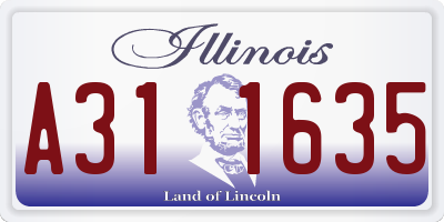 IL license plate A311635
