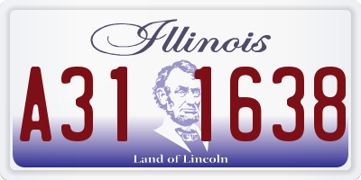 IL license plate A311638