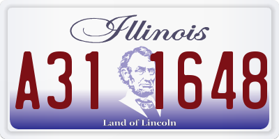 IL license plate A311648